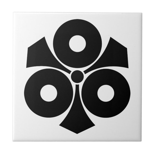 Azulejo Tres ojos de serpiente con espadas (Frente)