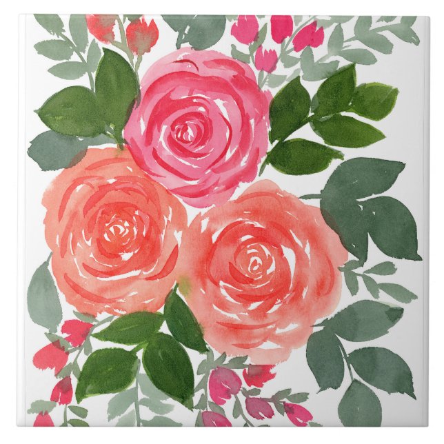 AZULEJO TRES ROSAS (Frente)