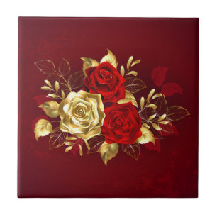 Azulejo Tres Rosas Joyas