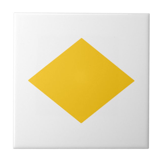 Azulejo triángulo amarillo (Frente)