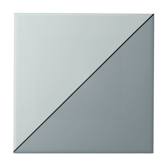 Azulejo Triángulo Geométrico Gris Abstracto Moderno (Frente)