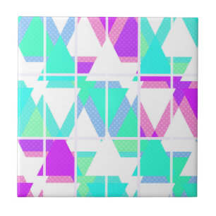 Azulejo Triángulos abstractos formas patrón de impresión g