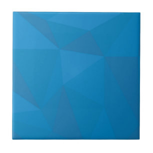 Azulejo Triángulos azules, modernos, frescos, modernos y f