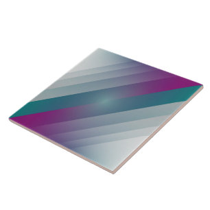 Azulejo Triángulos grises magenta verde azulados