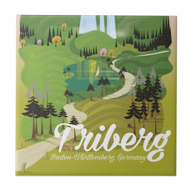 Azulejo Triberg, Baden-Wurtemberg, Alemania (Frente)