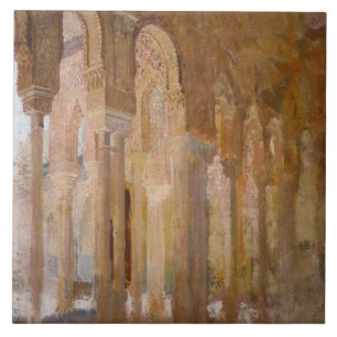 Azulejo Tribunal de los Leones, Alhambra (por Henri Regnau