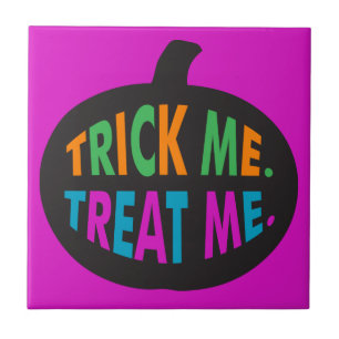 Azulejo Trick me trata, Halloween multicolor