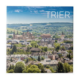 Azulejo Trier Cityscape Panorama Moselle Germany Souvenir