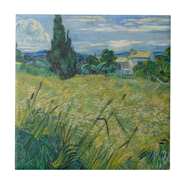 Azulejo Trigo verde el | 1889 (Frente)