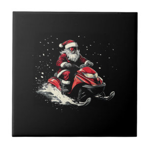 Azulejo Trineo Motorizado de Motos de Nieve de Santa Claus