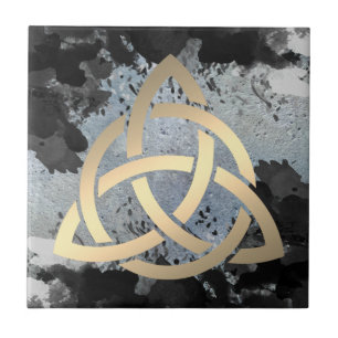 Azulejo Trinity Knot Celtic Oscuro Nubes