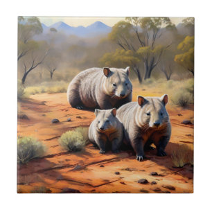 Azulejo Trío de las salidas: Wombat Wanderers,