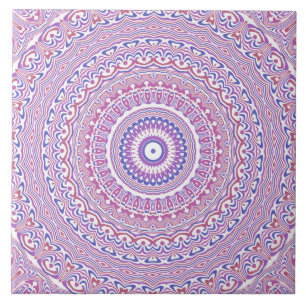 Azulejo Trippy Hippie Boho Groovy Bohemian Kaleidoscope
