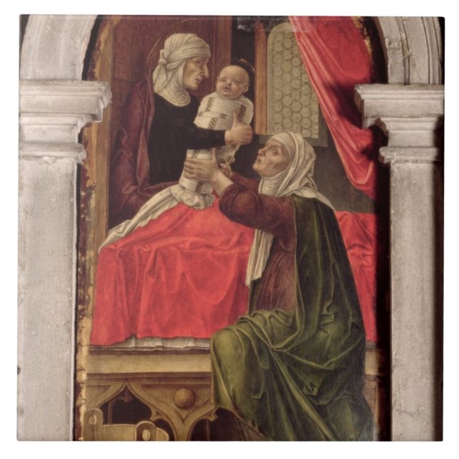 Azulejo Tríptico de Madonna del Misericordia, 1473 (Frente)
