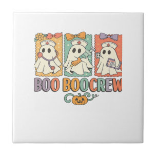 Azulejo tripulación de boo boo enfermera camiseta de hallo