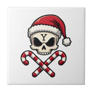 Azulejo Tripulación de Caramelo Calavera Navidad 2025 Homb