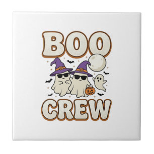 Azulejo Tripulación Fantasma de Halloween Diseño Vectorial