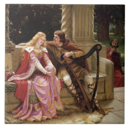 Azulejo Tristan and Isolde (Romance medieval)