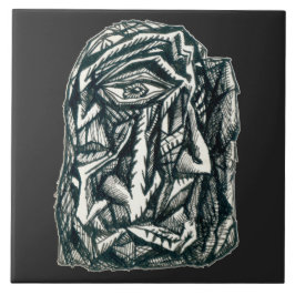 Azulejo Triumvirato, dibujo de tinta