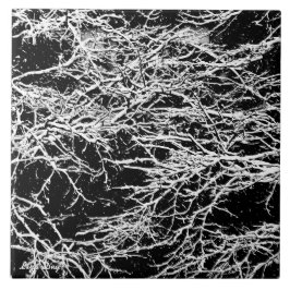 Azulejo Trivet/Tile 'Winter Abstract'