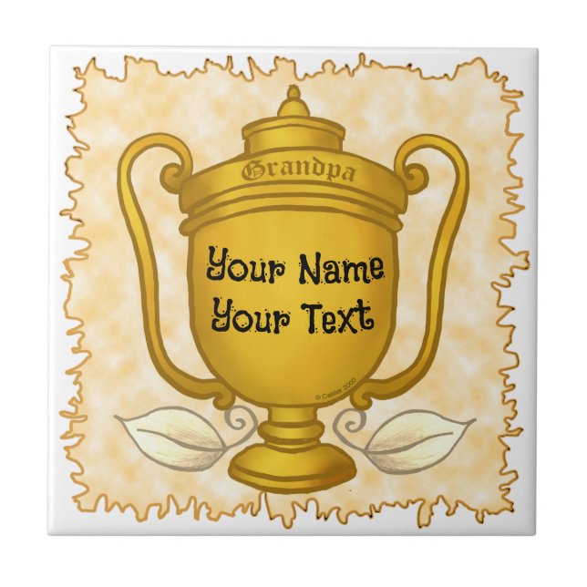 Azulejo Trofeo golf Abuelo (Frente)