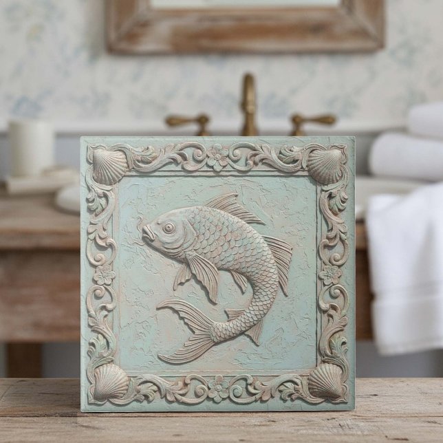 Azulejo Trompe L'oeil Marine Life Fish ID1190f (Subido por el creador)