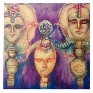 Azulejo TRONEO DE SILICONO acuarela