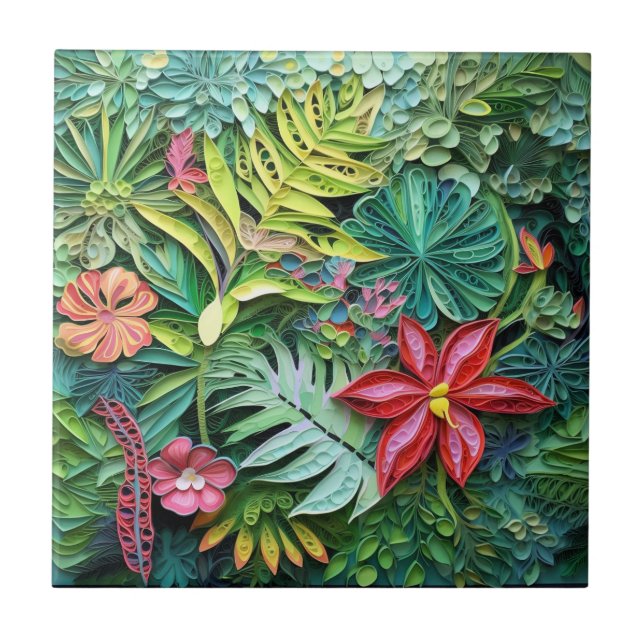 Azulejo Tropical moderno (Frente)