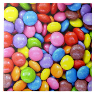 Azulejo Trozos de dulces, dulces coloridos