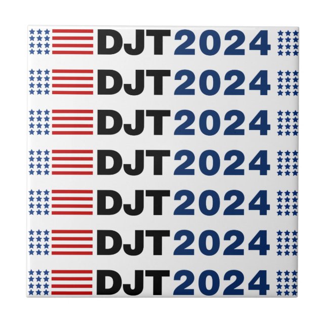 Azulejo Trump 2024 DJT (Frente)