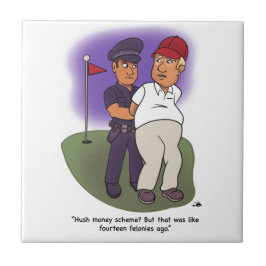 Azulejo Trump Felonies Ceramic Tile