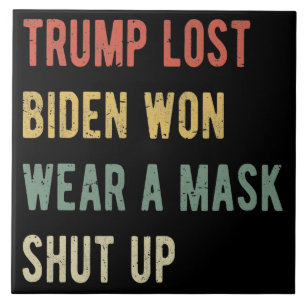 Azulejo Trump Logró Que Biden Se Vestiera Con Una Máscara