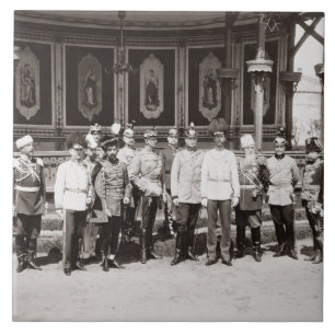 Azulejo Tsar Nicolás II (1868-1918) que se coloca en el