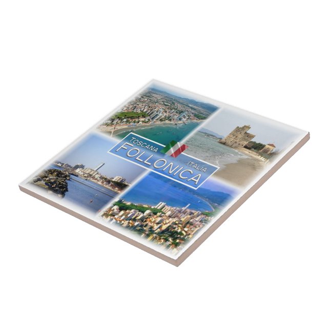 Azulejo TSC006 FOLLONICA - Mosaico, Toscana Italia, (Lado)