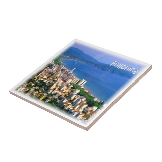 Azulejo TSC013 FOLLONICA, Panorama, Toscana, (Lado)