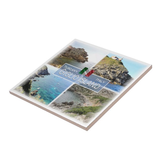 Azulejo TSC025 ISLA GIGLIO, Mosaico, Toscana (Lado)