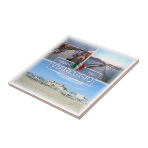 Azulejo TSC026 VIAREGGIO, Mosaico, Toscana,