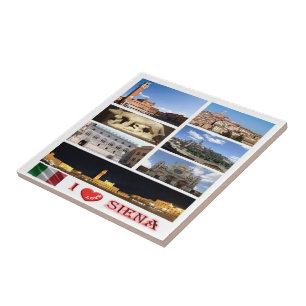 Azulejo TSC035 SIENA I Love, Mosaic, Toscana,