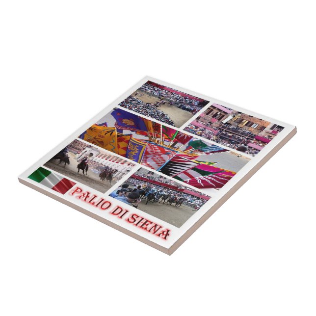 Azulejo TSC060 SIENA, El Mosaico Palio, Toscana, (Lado)