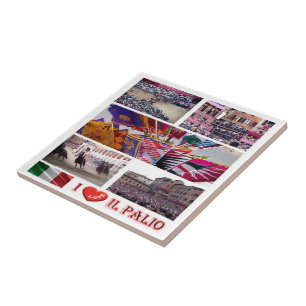 Azulejo TSC062 SIENA, El Palio Que Amo, Mosaico,