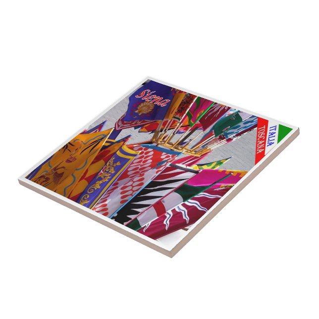 Azulejo TSC063 SIENA, Banners del Contrade, (Lado)