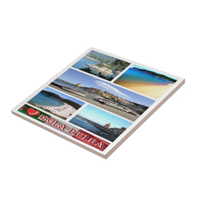 Azulejo TSC067 ISLA ELBA I Love, Toscana, (Lado)