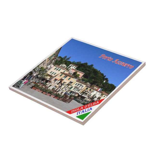 Azulejo TSC079 PORTO AZZURRO ELBA Island, Toscana, (Lado)