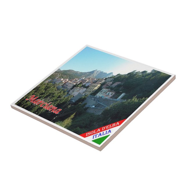 Azulejo TSC080 MARCIANA, Isla ELBA, Toscana, (Lado)