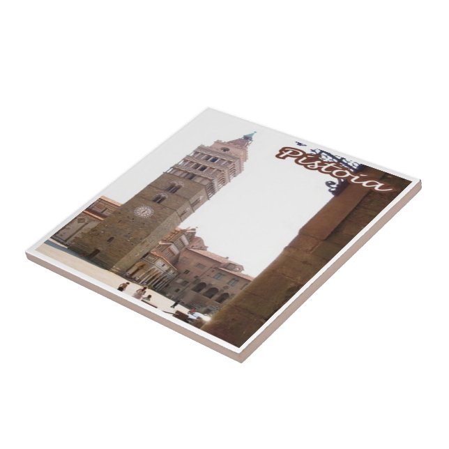 Azulejo TSC093 PISTOIA, Toscana, Italia, (Lado)