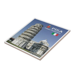 Azulejo TSC096 LEANING TOWER of PISA, Toscana,
