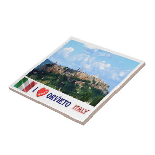 Azulejo TSC103 ORVIETO I Love, Toscana, Italia,