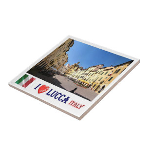 Azulejo TSC111 LUCCA I Love, Toscana, Italia,