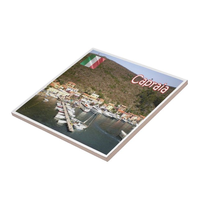 Azulejo TSC125 CAPRAIA, Puerto, Toscana, (Lado)