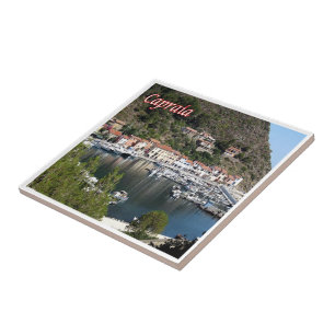 Azulejo TSC126 CAPRAIA, Pequeño Puerto, Toscana, Italia,